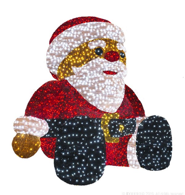 Secondhand Used 5m x 5m Light Up Santa Sculpture