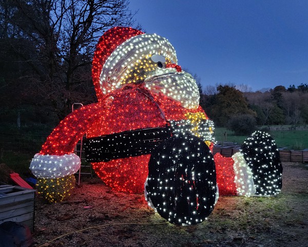 Used 5m x 5m Light Up Santa Sculpture