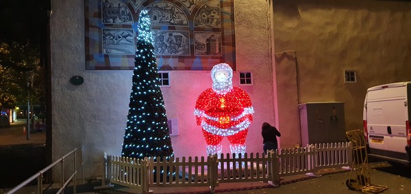 Giant display Farther Christmas