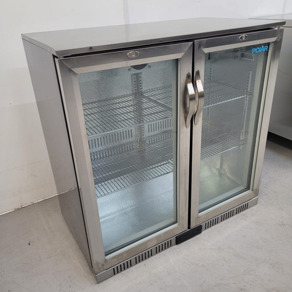 New B Grade Polar Double Door Stainless Bottle Fridge 208Ltr GL008 For Sale