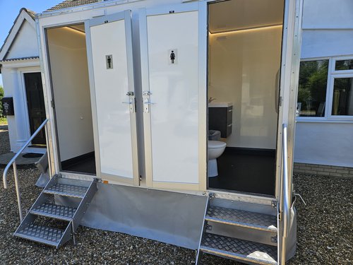 White 1+1 toilet unit for sale