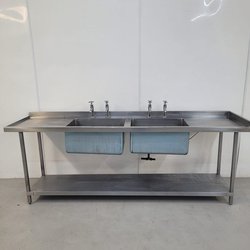 Secondhand Used Double Bowl Stainless Sink For Sale