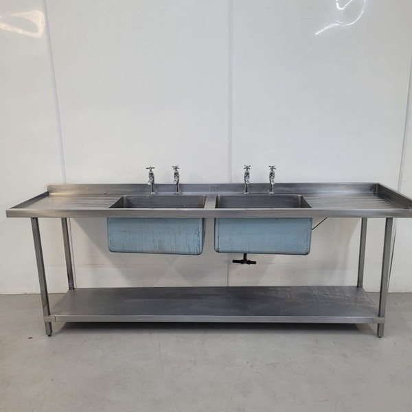 Secondhand Used Double Bowl Stainless Sink For Sale