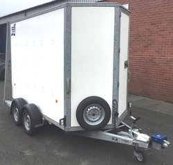 Secondhand Used Ifor Williams BV105 Box Trailer 7ft Tall For Sale