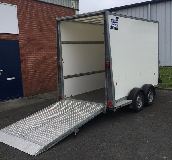 Secondhand Ifor Williams BV105 Box Trailer 7ft Tall For Sale