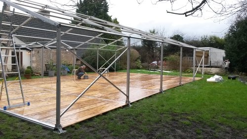 9m x 30m Wooden Sub-Frame Floor for sale 9m x 30m Wooden Sub-Frame Floor for sale