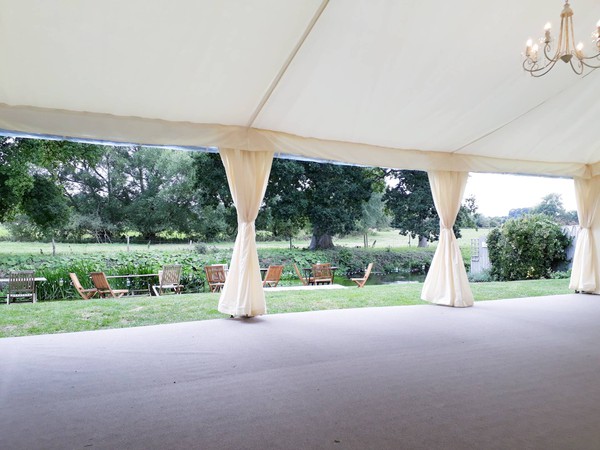 used marquee lining flat ivory