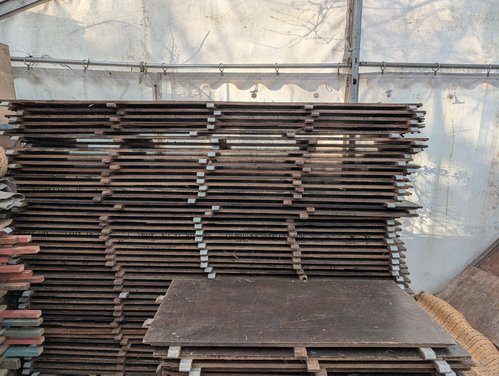 Full and half boards of WebLock flooring Full and half boards of WebLock flooring