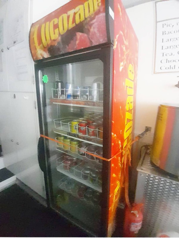 Tall drinks fridge