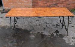 6ft x 2ft 6inches trestle table