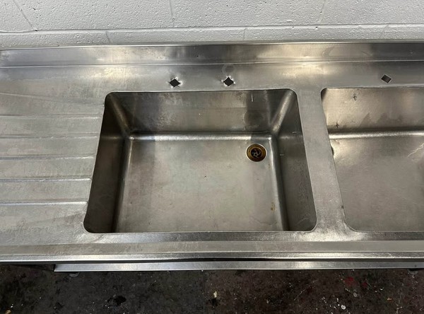 Stainless Steel Double Sink For Sale