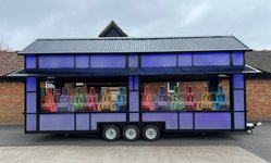 Secondhand Used 4-way Opening Bar/Catering Unit For Sale