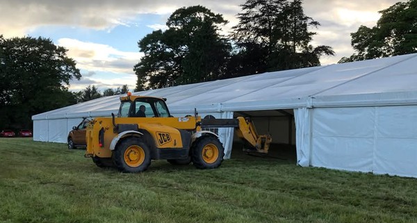 Secondhand 15m x 40m Roder Marquee Frame And Covers