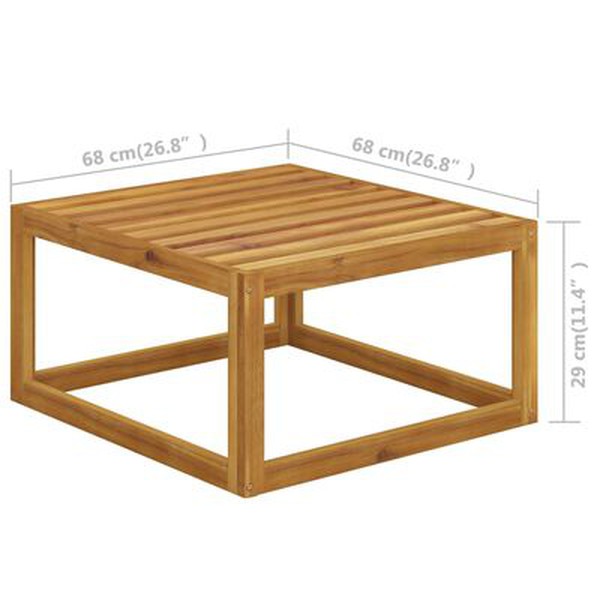 Acacia wood coffee table