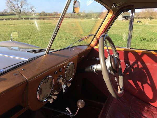 AC Red leather interior and wood