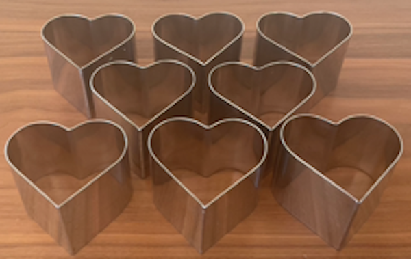 10. Ind Dessert Moulds - Hearts