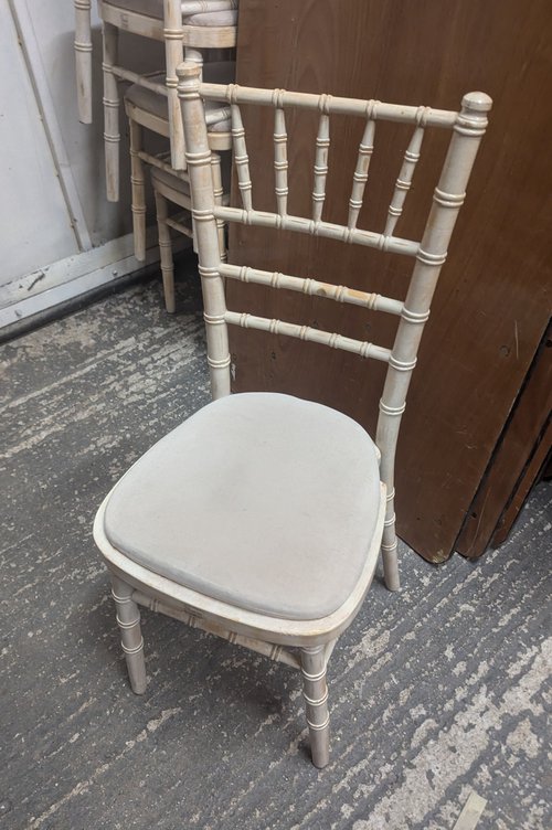 Secondhand 100x Chivari Limewash Chairs For Sale Secondhand 100x Chivari Limewash Chairs For Sale