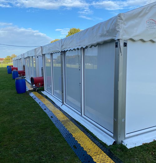 Secondhand 50x 3m x 2.4m Marquee Hard Sides For Sale Secondhand 50x 3m x 2.4m Marquee Hard Sides For Sale