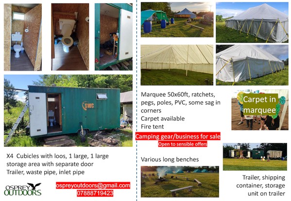 Secondhand Camping Business Equipment