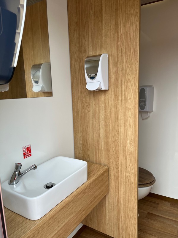 1+1 Toilet trailer interior