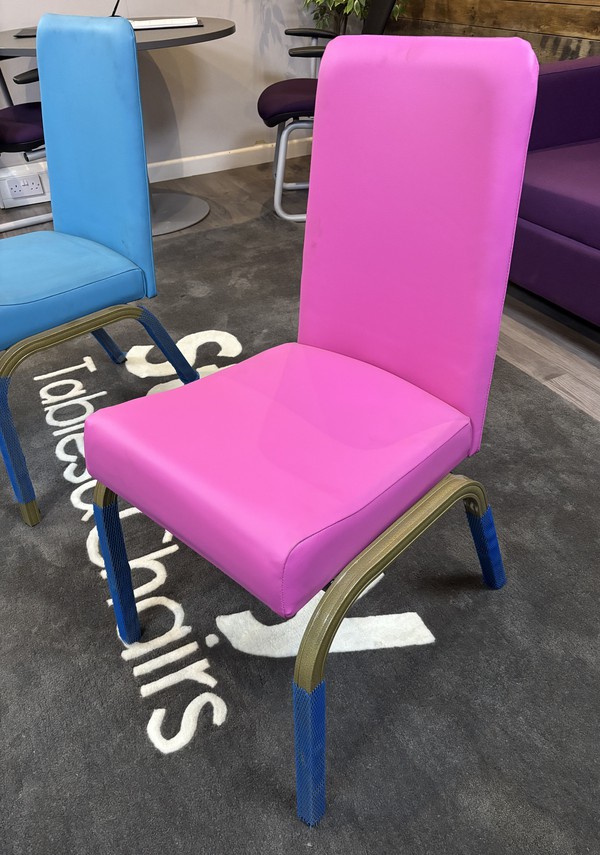 20x Blue And Pink Flex Chairs For Sale