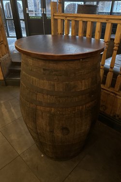 Secondhand Whisky Barrel Bar Tables For Sale