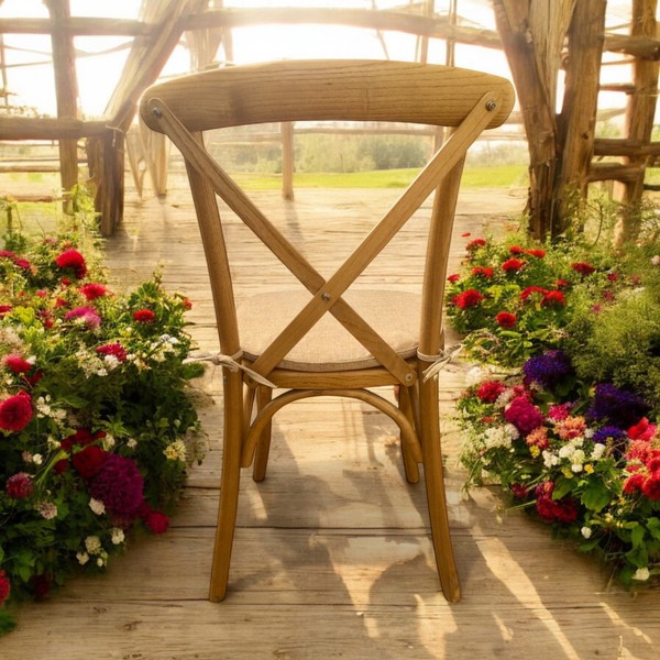 Buy Elm Cross Back Chairs