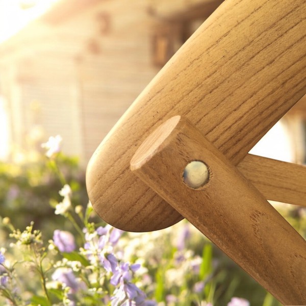 Elm Cross Back Chairs detail