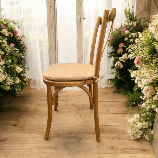 Rustic Elm Cross Back Chairs