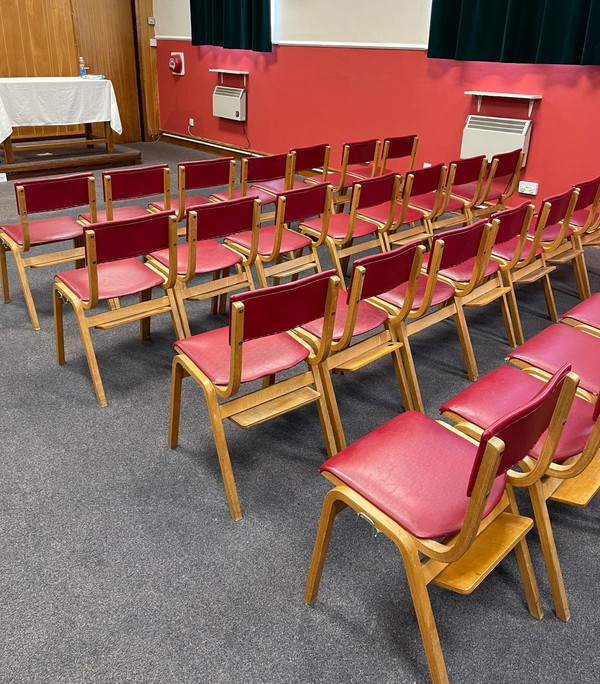 Secondhand 70x Stackable Wooden Chairs