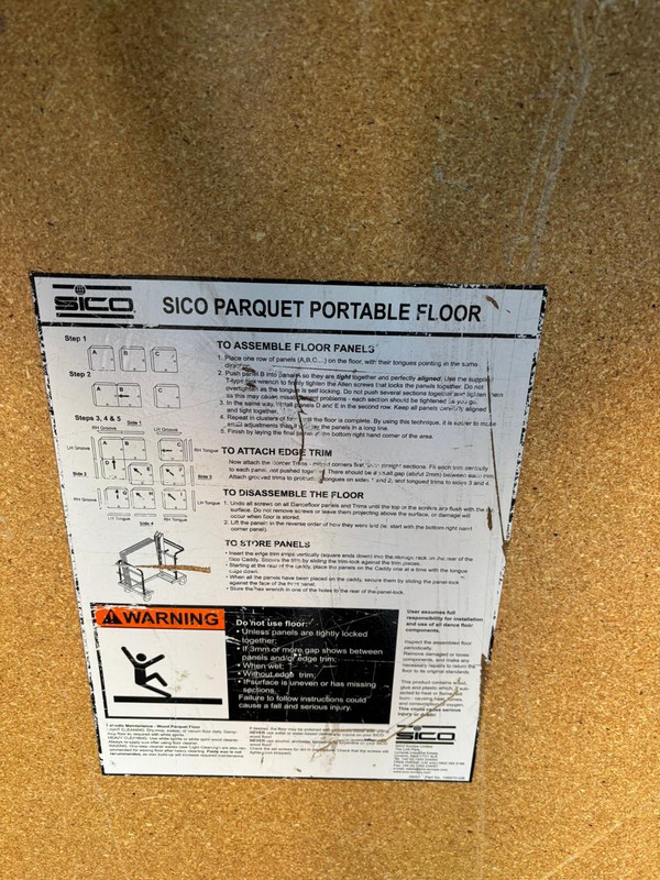 Sico parquet portable floor for sale