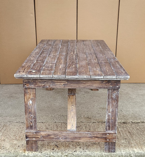 50x 6ft x 3ft Rustic Trestle Tables For Sale