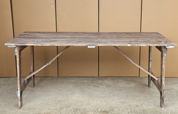 New 50x 6ft x 3ft Rustic Trestle Tables