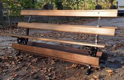 Pitch pine bench for sale