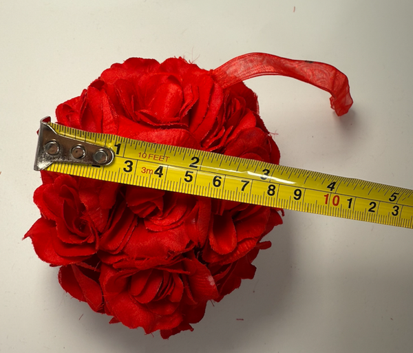 Valentine Red rose hanging balls