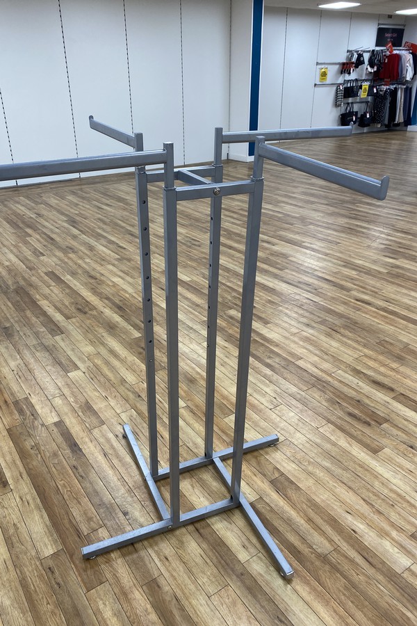 Secondhand 4-Way Clothing Racks For Sale