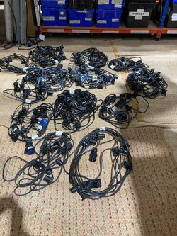 Job Lot Black Cable Festoon Lighting