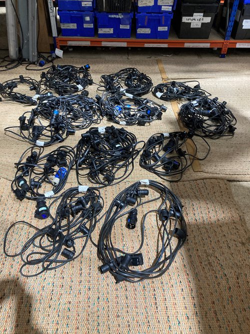 Job Lot Black Cable Festoon Lighting Job Lot Black Cable Festoon Lighting