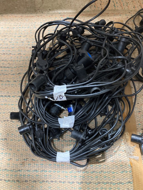 Buy Used Black Cable Festoon Lighting