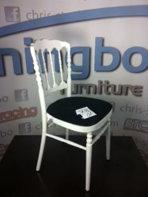 78x Napoleon Stacking Chairs in White 78x Napoleon Stacking Chairs in White