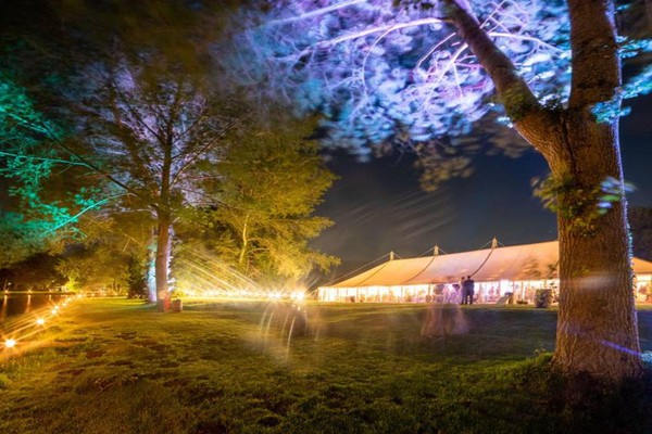 Marquee at night