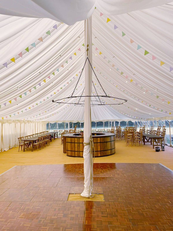 Marquee with lining for sale