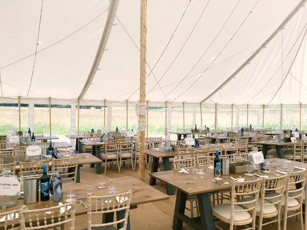 Simple wedding marquee