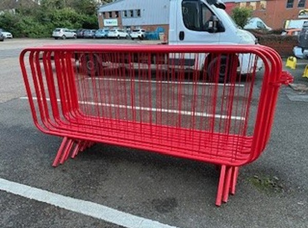 10x Red Crowd Control Barriers For Sale