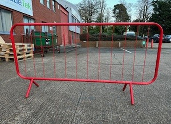 Secondhand 10x Red Crowd Control Barriers