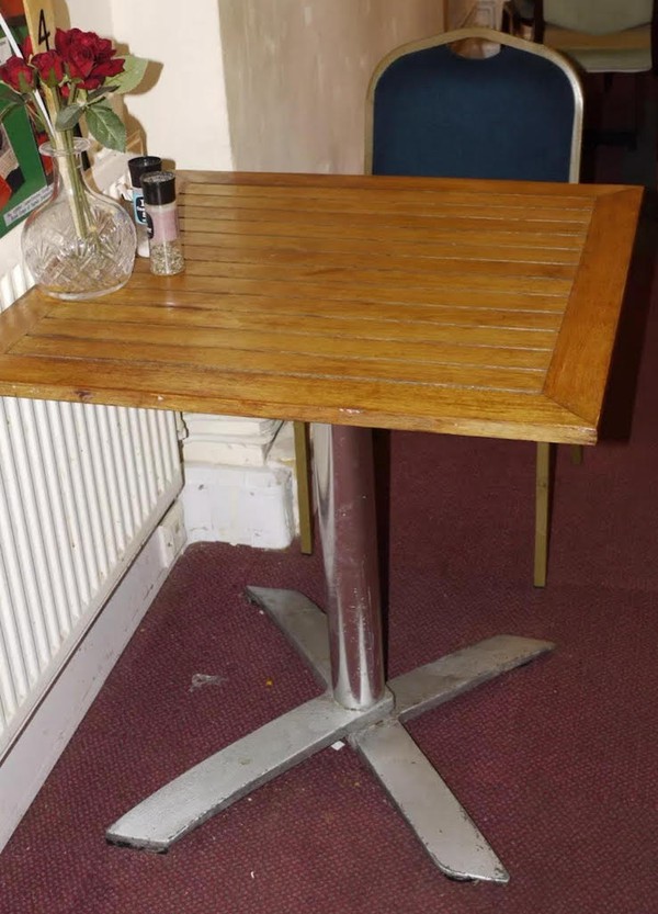 Wooden Square Cafe Table