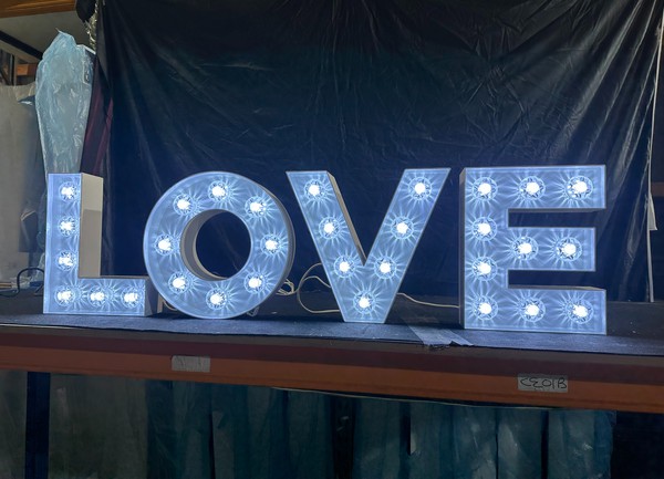 LED 'LOVE' Letters 16 Inches High