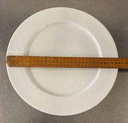 50x White Dinner Plate Plain For Sale