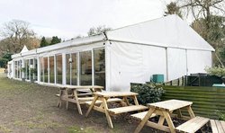 12m x 20m Framed marquee with windows