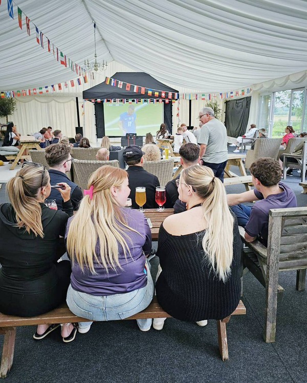 Marquee used for an event